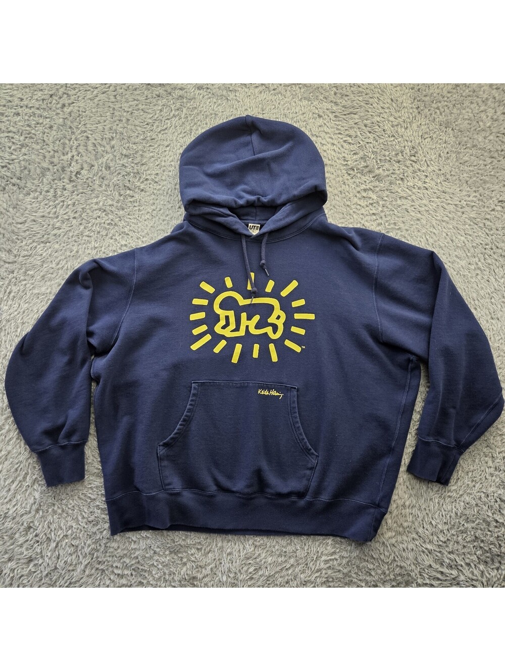 Uniqlo UT Keith Haring Hoodie 3XL Radiant Baby Pullover NYC POP ICONS series
